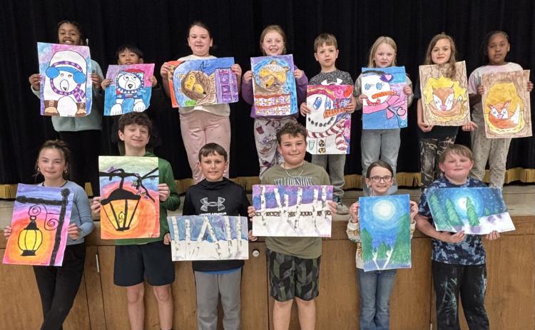 Bottom row, left to right: Braylie Socia, Ethan Adams, Jett Morrison, Jeremiah Mursewick, Cambry Stuckey, Bryson Arnold; Top row, left to right: Denaysia McCloud, Christian Lodua, Sawyer Easterling, Jacqueline Gazaway, Owen Grubb, Josie Towery, Naomi Mitchell, Emery Davis.