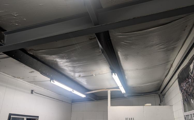 WINTER STORM DAMAGE - Superintendent Dr. Kevin Hancock informed the Woodlawn School Board Monday night that the campus suffered some damage from the recent winter storm that dumped about 3 inches of sleet on the county. Staff found two metal purlins supporting the roof inside the field house twisted from the weight of the ice. He said there was also damage to some of the lights at the baseball field as well as some air conditioning units being dented by ice falling off buildings.