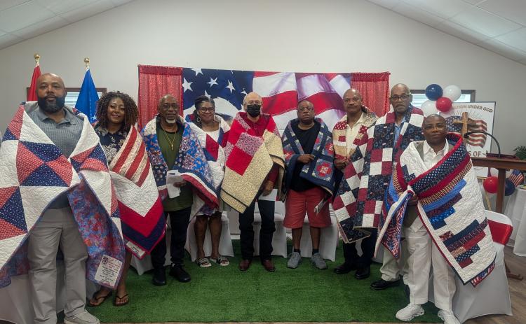 Pictured left to right: Bryant Brown, Natalie Brown, David Dixon, Vanita Fountain, Aubrey Goodwin, Michael McLemore, Donald Roshell, Reginald Roshell and Shelby Stocker.