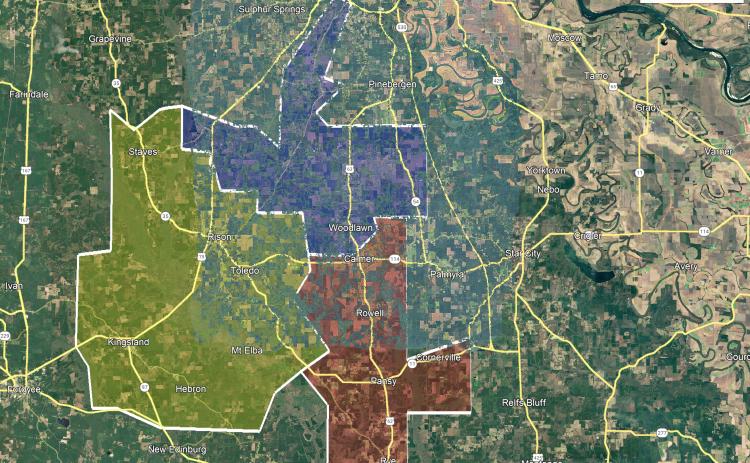 The shaded areas represent Rally Networks’ three expansion phases