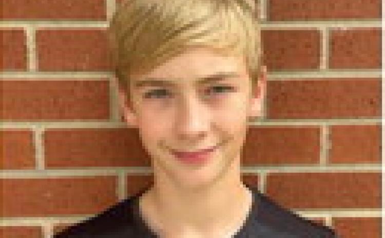 Trent Southerland, a seventh grader at Rison Middle School, was named September Student of the Month for grades 7-9. Trent is the son of Tony and Marcie Howard, and Beau and Emily Southerland. He is the grandson of Petty and Vickie Taylor and Danny Howard. He has five siblings, Brock, Brady, Lane, Denver and Pennlee. His activities and honors include football, Beta club, basketball, baseball and church.