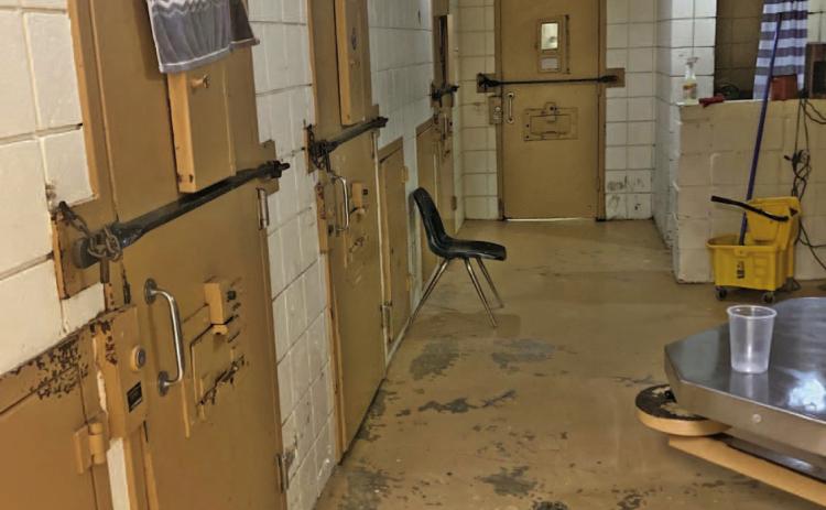 CLEVELAND COUNTY JAIL - This shot shows the four primary cells inside the Cleveland County Jail with each cell containing two beds. Sheriff Jack Rodgers said, among other issues, they are having problems with some of the doors closing properly and the locking mechanisms not working.