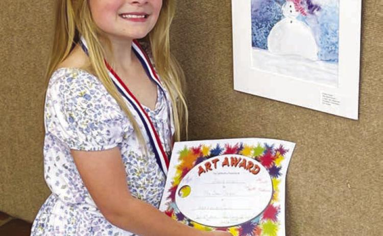 Everly Vinson - 2nd Grade, 1st place for 'Snow Queen'