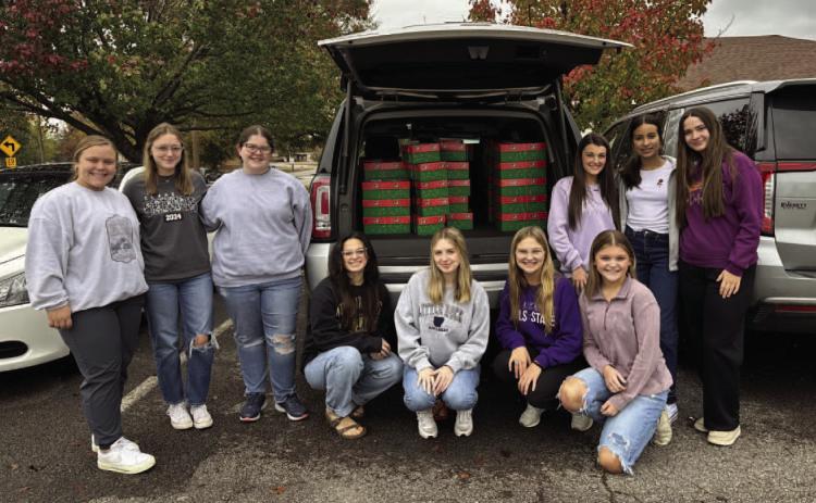 FBLA Packs Boxes for Operation Christmas Child