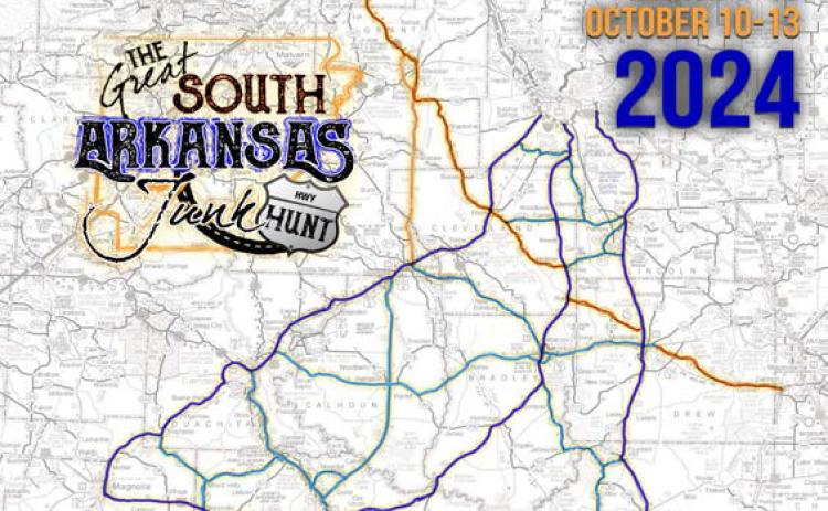 Great South Arkansas Junk Hunt Map