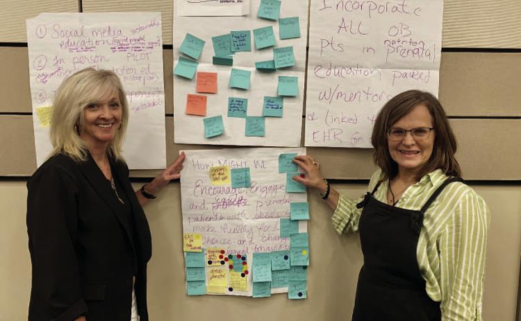 Leia O'Fallon, APRN Women's Health  and Jane Pelkki, ​MPH, RD, LD Registered Dietitian