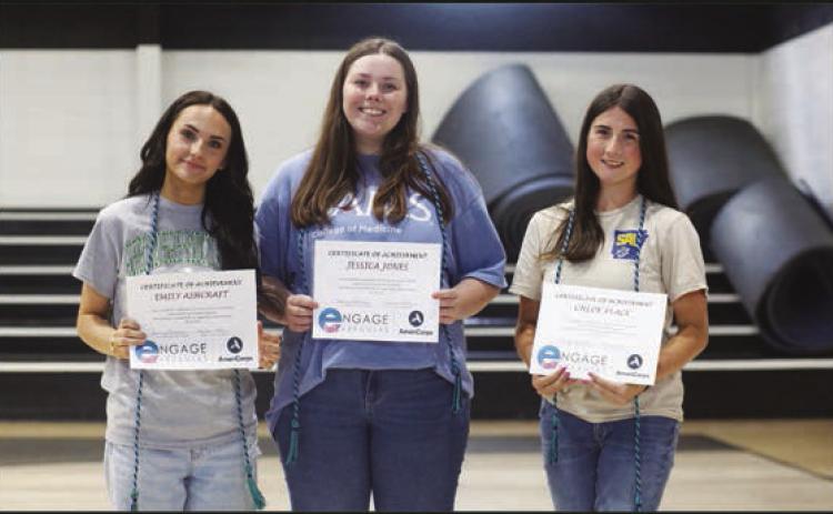 AmeriCorps Recipients: Emily Ashcraft, Jessica Jones and Chloe Place