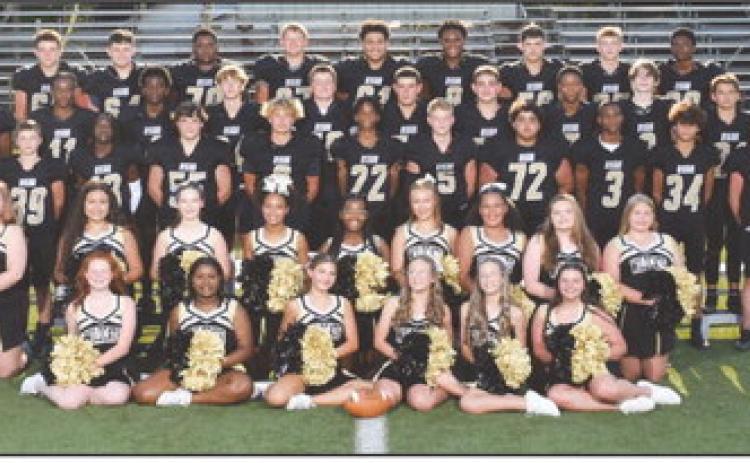 The 2025 8-3A Conference Champion Rison Junior Wildcats with the Rison Junior High cheeleaders