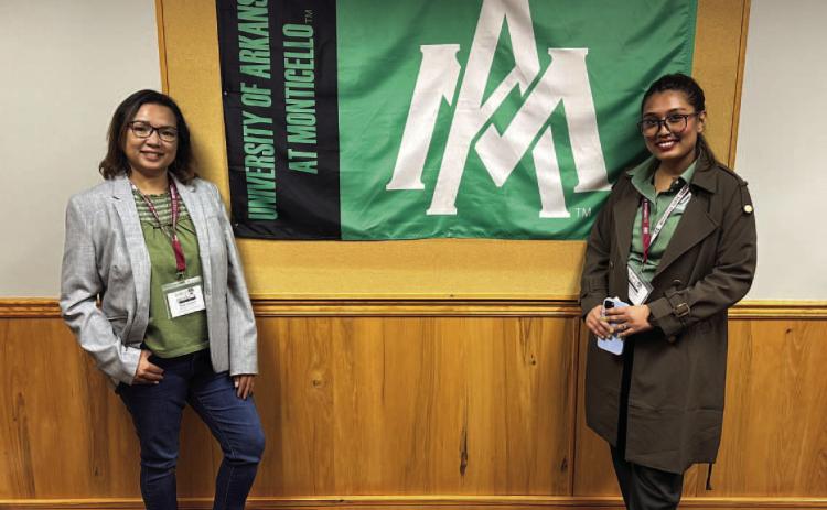 Dr. Pipiet Larasatie (left) and her graduate student Kamala Chamlagain (right), who are working on the projects together. Photo credit: Lon Tegels